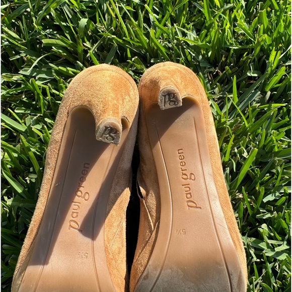 Elle Bootie. PAUL GREEN. Color: Sisal. US size 8 - Picture 7 of 16